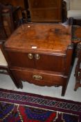 A Georgian mahogany night stand