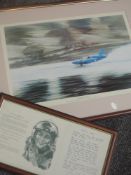 John Pittawy (20th century), after, a Ltd Ed print, The Final Curtain, Donald Campbell interest,