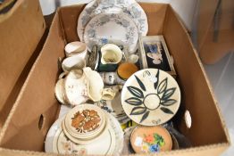 A selection of ceramics including jugs and bowls