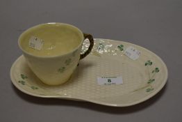 A Belleek lustre finish Tennis set.