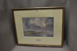 Cedric Robinson interest, David Bellamy, a watercolour, coastal landscape, Outdoor Writers Guild