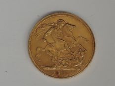 A United Kingdom George V 1917 Gold Sovereign, Perth Mint mark