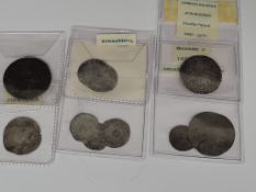 A collection of Silver Coins, Charles the Bold 1467-1477 Double Patard, Richard II 1377-1399 Groat