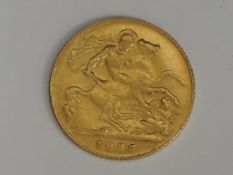A United Kingdom George V 1925 Gold Half Sovereign, Pretoria Mint mark
