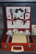 A 20th century picnic set by Brexton with two modern flasks