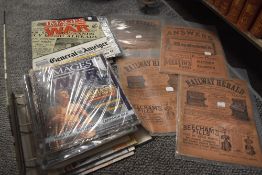 A selection ofImages of War magazines and four copies of the Railway Herald