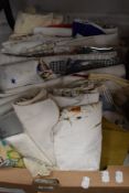 A selection of various mid century and later table mats and cloths also hand towels etc