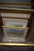 A selection of amateur artist paintings including many local scenes