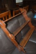 A Victorian mahogany triple wall shelf