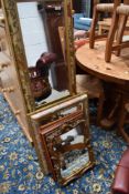 Three modern mirrors