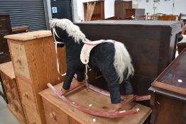 A vintage rocking horse