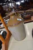 A small stoneware flagon