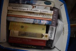 Antique reference. A carton. Includes; Godden - British Pottery and Porcelain Marks. Etc. (12)