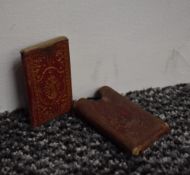Antiquarian miniature. London Almanack 1798. Bound in a gilt-tooled red morocco, housed in a