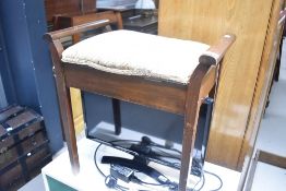 A traditional piano stool