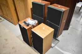 Two pairs of vintage Bang & Olufsen speakers