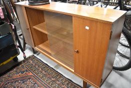 A vintage sapele bookcase