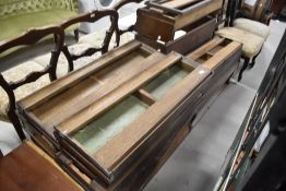 A selection of Globe Wernicke and similar stacking bookcase parts