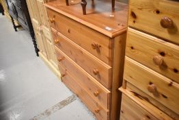 A modern bedroom chest of four drawers