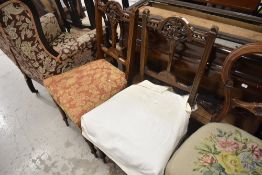 A pair of Victorian salon chairs