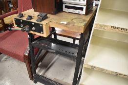 A wolfcraft folding workbench