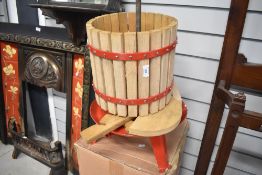 A traditional fruit/cider press