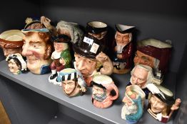Fifteen Beswick and similar Character and Toby Jugs including Old Salt D6551, Simon the Cellarer,