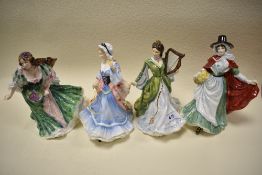 A set of four Royal Doulton Ladies of the British Isles Wales HN3630, England HN3627, Scotland