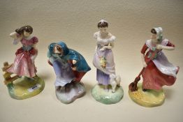 A set of Royal Doulton figures for the Four Seasons Spring HN2085, Summer HN2086, Autumn HN2087