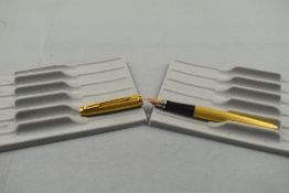 A Parker 75 fountain pen in gold