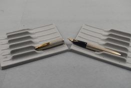 A Sheaffer Imperial 444 Sterling Silver fountain pen. Approx 13.2cm