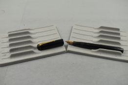 A Conway Stewart 475 leverfill fountain pen in black with Conway Stewart 14ct nib. Approx 13.4cm