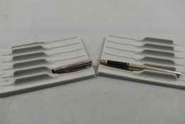 A Cross cartridge/converter fountain pen stamped 925 silver having Cross M nib. Approx 13.4cm
