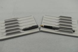 A Cross cartridge/converter fountain pen in grey having Cross M nib. Approx 13.5cm