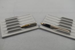 A Sheaffer Imperial 444 Sterling Silver fountain pen. Approx 13.2cm