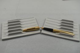 A Parker 65 fountain pen in rolled gold