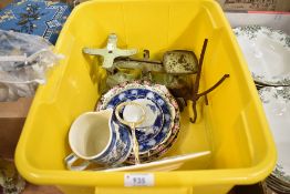 A selection of ceramic plates and a scale set