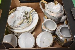 An egg shell Chinese part tea service