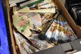 A selection of hand fans
