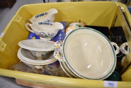 A selection of ceramics including Masons