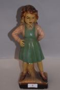 An art deco era chalk ware plaster cast figure rd, 849614