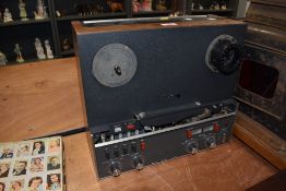 A Revox A77 multi track magnetic reel to reel player for stereo recording