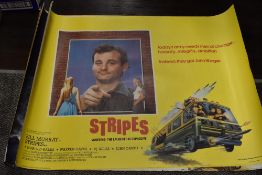 Five genuine vintage film quad posters of comedy and Disney interest including Stripes and The