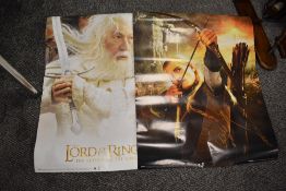 A selection of JRR Tolkien Lord of the Rings film posters