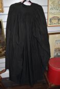 Two black Academic gowns,one having Oxford label,around 1930s.