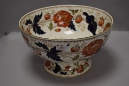 A large footed ceramic fruit bowl by Wedgwood Barlaston AF