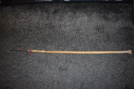 An African tribal hunters or warriors spear having a modern shaft
