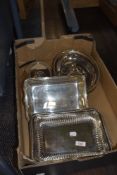 A selection of fine silver plated entree dishes