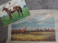 (20th century), an oil painting, Pat Taff Up, 40 x 50cm, and Leesa Sandys-Lumsdaine, (1935-1985),