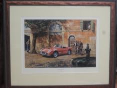 Alan Fearnley, (contemporary), after, a Ltd Ed print, California Dreaming, Ferrari, signed and num